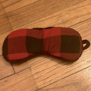 NWOT buffalo plaid flannel sleep mask